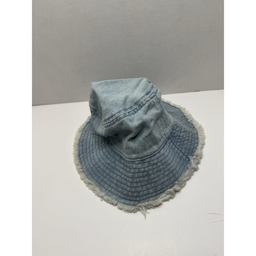 Kids  Washed Denim Bucket Hat Cap Distressed‎ Fisherman Cap Summer One Size